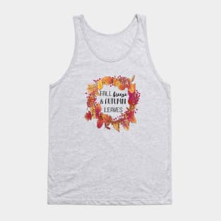 Fall breeze and autumn leaves Tank Top